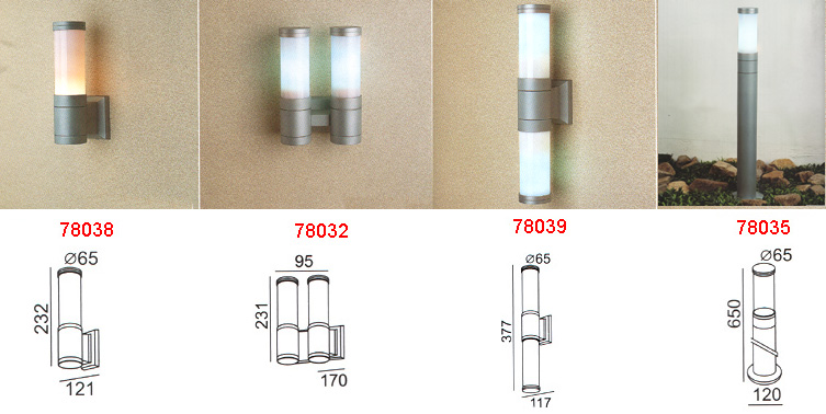 Настенные уличные фонари 78032. 78035. 78038, 78039.