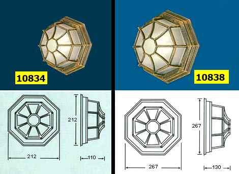 Настенный уличный светильник с защитой IP-44.